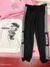 阿迪达斯（adidas）女裤 2026年秋季新款运动裤三条纹直筒香蕉裤时尚垂感弯刀裤子女 三叶草/针织/直筒/主推 XL 实拍图