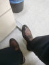 百丽男鞋通勤商务皮鞋春季牛皮套脚乐福鞋休闲皮鞋A0632AM2 棕色 44 实拍图