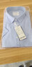 BLACKMONDAY短袖衬衫男夏季韩版修身纯棉免烫牛津纺商务休闲方领纯色衬衣男 浅蓝色 L (175) 实拍图