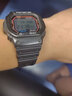 Mtin橡胶树脂手表带配件适用于Casio卡西欧G-SHOCK DW5600 GW-M5610 G-5600E小方块表带 黑色黑扣 16mm 实拍图