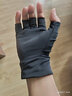 领迷风大码防晒手套男夏天半截薄款防滑冰丝登山健身速干送外卖开车漏手指二指路亚钓鱼半指夏季骑行 半指黑色 实拍图