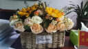 插画鲜花速递向日葵玫瑰混搭花束送女友爱人生日礼物全国同城配送 33朵戴安娜花束 实拍图