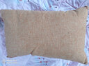 安茹刘朝 素色棉麻加厚正方形靠枕纯色家用沙发靠垫亚麻棉麻大抱枕客厅汽车靠背枕垫可拆洗不掉色 橘黄色（素色亚麻） 40cm*40cm枕套+枕芯 实拍图