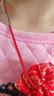 灵久久 黑色皮绳项链绳配扣挂件吊坠项链挂翡翠玉佩绳男女绳子蜡绳挂绳 1.5mm红色 41cm 实拍图