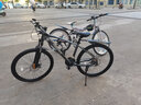永久山地自行车26英寸21速碟刹款减震前叉男女式成人学生城市越野单车 21速24英寸钢架线碟 灰色 实拍图