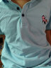 MQD童装男童韩版T恤儿童翻领T恤夏新款中大童polo衫 浅蓝 150cm 晒单实拍图