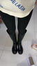 ZHR长筒靴女冬季保暖圆头显腿长不过膝靴子女便捷后拉链骑士靴INS百搭女靴 加绒可选 CQ03 黑色(单里) 36 实拍图