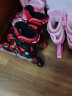 美洲狮（COUGAR） 轮滑鞋儿童闪光溜冰鞋男女滑冰旱冰鞋单鞋/套装 黑红单闪套装 M(可调31-36码) 晒单实拍图
