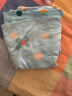 俞兆林（YUZHAOLIN）品牌特价夏季棉绸睡裙女人造棉睡衣夏加肥妈妈装薄款连衣裙修身家 蓝色四叶花 4XL(150-170斤) 晒单实拍图
