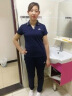 慕姝妈妈夏装运动套装中老年女装夏装短袖T恤小衫大码休闲时尚两件套 葡萄紫  L建议80-100斤 实拍图
