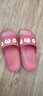 惠夫人女拖鞋防滑情侣居家夏季室内塑料家居凉拖鞋男   皮红+深蓝 36-37码+44-45码 实拍图