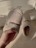 洁丽雅棉拖鞋女士秋冬季包跟室内家居家用情侣保暖防滑毛绒男士冬天棉鞋 米咖 44-45 (适合43-44码) 实拍图