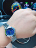 卡西欧（CASIO） 卡西欧(CASIO)女表 钢带小表盘女士石英粉色手表送女友礼物 蓝盘钢带LTP-1241D-2A2 实拍图
