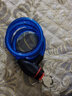 玥玛 自行车锁山地车高韧性钢丝锁单车防盗锁骑行装备 8125宝石蓝（月牙锁芯）1.2米 实拍图