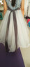 小咔衣浓儿童礼服公主裙花童婚纱小女孩生日主持人高端女童钢琴演出服夏季 灰色长款无袖01-C2 130 实拍图