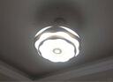 钻石牌（DIAMOND）吊扇灯隐形扇叶风扇 led餐厅北欧现代简约吊灯卧室客厅灯具吊风扇 48寸遥控金色波浪6档+三色变光 实拍图