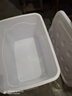 稻草熊加厚特大号收纳箱衣服储物箱棉被整理箱搬家打包玩具收纳塑料箱子 北欧白 巨能装【76*57.5*45】-6滑轮 实拍图