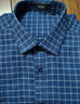 杉杉（FIRS）纯棉磨毛长袖衬衫男 中年爸爸装全棉格子衬衣男 1245-2 42  实拍图