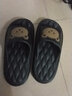 百慕倾臣 拖鞋女外穿夏简约卡通室内舒适软底浴室防滑厚底 情侣凉拖鞋男 黑色-小小熊 38-39 正码 实拍图