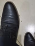 稻草人牛皮鞋男士商务休闲鞋男正装鞋德比鞋英伦舒适百搭耐磨平底 D16205 黑色 44 实拍图