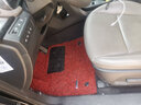彩八 汽车丝圈脚垫 单个主驾驶脚垫单片司机位副驾驶位地毯式丝圈脚垫 黑红色 20毫米 主驾驶 实拍图