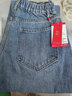 浪莎高腰牛仔裤女宽松女装春季阔腿显瘦遮肉萝卜哈伦老爹裤 实拍图
