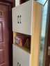 诺曼图鞋柜门口玄关柜简约大容量衣帽挂衣柜一体鞋柜阳台柜入户门厅柜 四小门浅胡桃 实拍图
