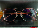 依视路（ESSILOR）钻晶A4智能防蓝光1.56折射率非球面镜片过滤有害蓝光光学定制眼镜 金属-全框-2062GY-透明灰 实拍图