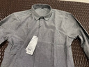 罗蒙（ROMON）牛津纺长袖衬衫男士弹力抗皱白衬衫舒适修身衬衣外套男灰色XL 实拍图