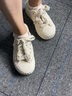 Dickies女士帆布鞋潮流休闲鞋子布鞋低帮百搭女士平底鞋 米色 34  实拍图