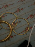 亚一黄金实心手镯古法工艺古典元素磨砂质感素圈送女友妈妈生日礼物 约19.4g（圈号58）实心 晒单实拍图