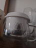 容山堂玻璃杯茶水分离绿茶泡茶杯珐琅彩陶瓷内胆加热保温杯垫茶具 陶瓷玻璃泡茶杯-海水江崖款 实拍图