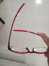 夕阳红防蓝光老花镜男女中老年人全框TR90超轻老花眼眼睛老光中老人眼镜 E9004R红色 300度 建议65-69岁 实拍图
