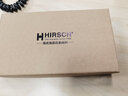 海奕施（HIRSCH）真牛皮手表带适用于天梭力洛克表带 浪琴名匠 欧米茄 万国 积家 棕皮棕线-银扣：长L码 表耳19mm-表扣18mm 实拍图