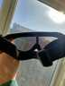 纤姿雪滑雪镜户外运动防风沙镜防飞溅护目镜单层雪镜摩托车骑行眼镜男女 黑框炫彩片 实拍图