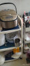 宝优妮厨房置物架落地可移动多层不锈钢带滑轮微波炉烤箱架杂物架储物架 实拍图