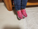 巴布豆（BOBDOG）毛毛虫童鞋秋冬季男童软底休闲鞋儿童运动鞋女 玫红（镂空） 30 适合脚长18.5cm 实拍图