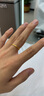 中国黄金（CHINA GOLD）足金古法情侣戒指硬金素圈黄金对戒送女友男友老婆生日情人节礼物 18号圈口【单个古法面】 净金重约1.2g 实拍图