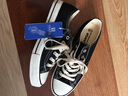 回力（Warrior）帆布鞋男运动鞋子男女士春秋经典款帆布板鞋学生鞋情侣慢跑步鞋潮 370黑色 复古升级版 43 标准尺码 实拍图
