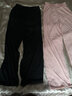 朵伶诗儿【两条装】小个子运动冰丝阔腿裤女高腰垂感夏季薄款大学生宽松直筒码休闲裤 粉色+黑色303(两件装)96 L 106-120斤 实拍图