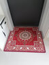 七七家入户门地垫门口脚垫客厅玄关卧室门脚垫吸水防滑垫红色地毯可定制 871-红色 100cm*100cm方形 实拍图