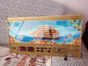 康巴丝（Compas）数码万年历电子钟夜光历3D立体浮雕挂钟创意时尚客厅日历挂墙 3D浮雕一帆风顺 31英寸（79*42厘米） 实拍图