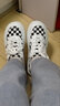回力小白鞋女百搭棋盘格帆布鞋女厚底女鞋2025年冬季新款休闲鞋轻便鞋 白黑色 39 实拍图