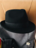 7PM羊毛男士礼帽男中老年爵士帽英伦帽秋冬绅士帽休闲毛呢帽黑色礼帽 VM-310黑色 大码(59cm-61cm)可调节 晒单实拍图