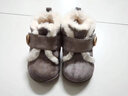 卡特兔童鞋儿童雪地靴男宝宝棉鞋加绒女童学步鞋毛毛鞋婴儿冬季机能鞋子 灰色 20 内长12.5cm  脚长11.5-12.0 实拍图