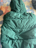 B.Duck小黄鸭童装儿童羽绒服男童冬装女童保暖宝宝外套面包服加厚过年服 墨绿 100 cm 实拍图