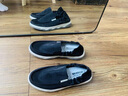回力男鞋冬季帆布鞋男士透气软底一脚蹬老北京布鞋黑色休闲懒人开车鞋 黑色 42 实拍图