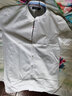 纳维凯尔意大利小帆船纯棉短袖衬衫男士透气夏装薄款撞色领白衬衣职业正装 漂白 M /39 实拍图