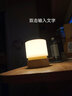 松潮网红创意小夜灯台灯书桌卧室床头灯充电助睡眠灯可定时调光氛围灯 榉木【定时关灯+无极调光+呼吸模式】 实拍图