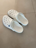 卡骆驰（crocs）洞洞鞋男鞋女鞋 25夏季新款贝雅拖鞋轻便透气情侣鞋沙滩鞋凉鞋 贝雅卡骆班-白色/热推款 39 -40 /M7W9/250mm 实拍图